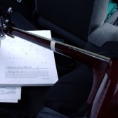 guitar in car