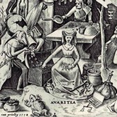 Pieter Bruegel the Elder - The Seven Deadly Sins or the Seven Vices - Avarice