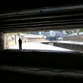 under bridge
