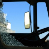 car crash window