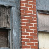 boarded up windows